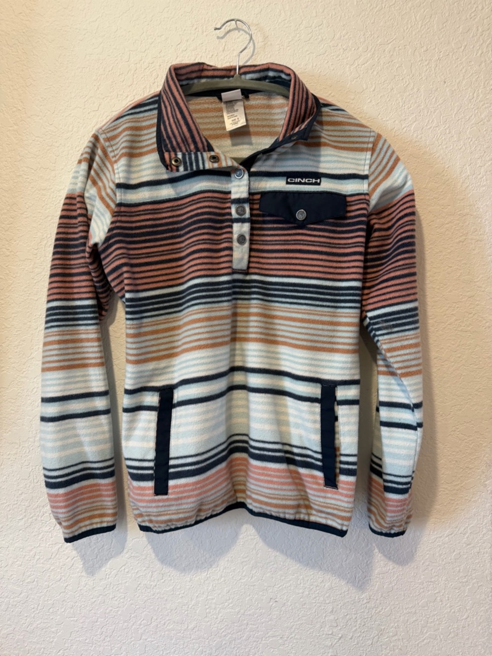 Cinch Striped Pullover